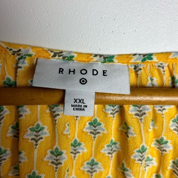 Rhode By Target Women’s XXL Blouse Ditsy floral Wrap Crop Top - Picture 6 of 10